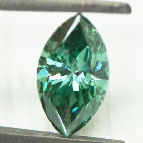 Marquise Diamond Fancy Green 0.97 Carat SI2
