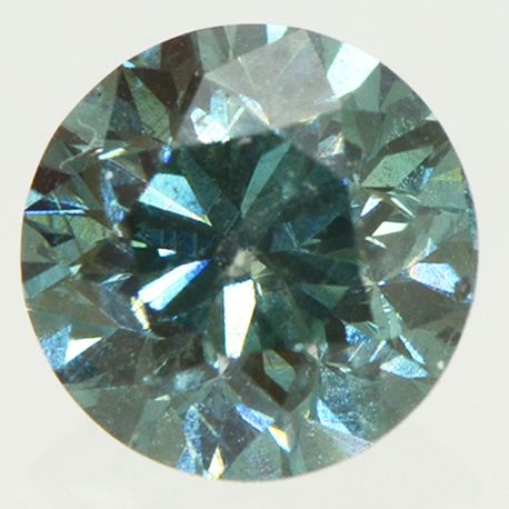 Round Cut Diamond Fancy Green Color VS2 0.90 Carat
