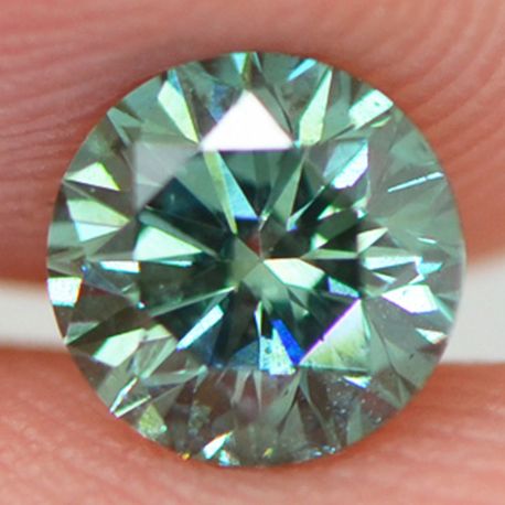 Loose Green Diamond Fancy Color Round Shape 0.70 Carat VS2