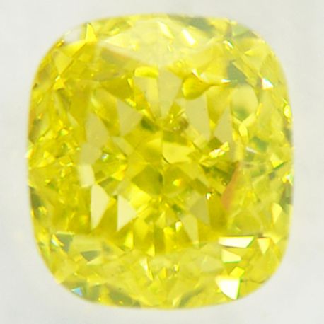 Cushion Diamond Fancy Yellow 1.12 Carat SI1 IGI Certified