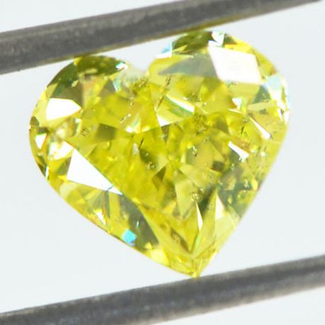 Heart Diamond Fancy Yellow Color 1.77 Carat SI1