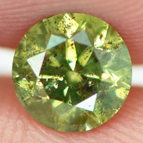 Loose Round Diamond Fancy Green 0.86 Carat