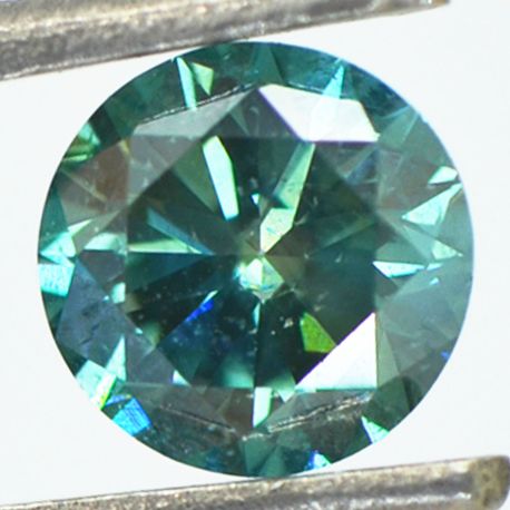 Loose Round Diamond Fancy Green 0.76 Carat VS2