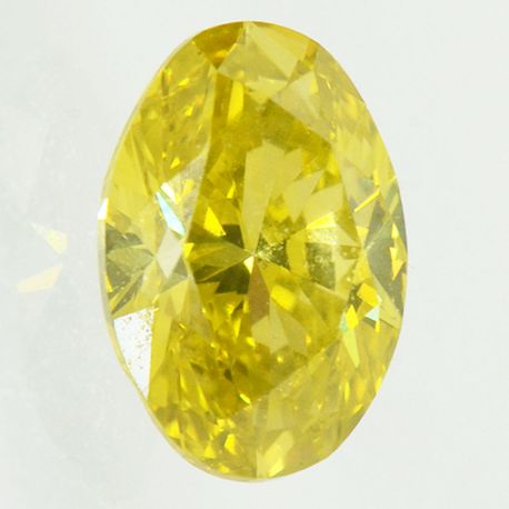 Oval Shape Diamond Fancy Yellow Color 1.00 Carat VVS2