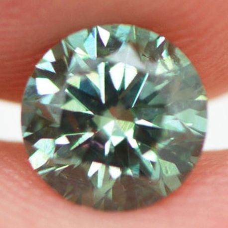 Loose Round Shaped Green Diamond 0.83 ct