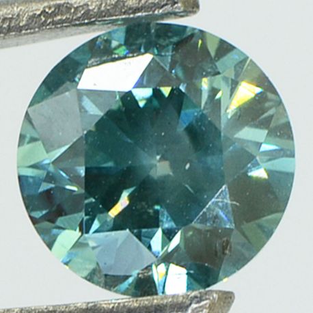 Loose Round Diamond Fancy Green Color 0.94 Carat VS2
