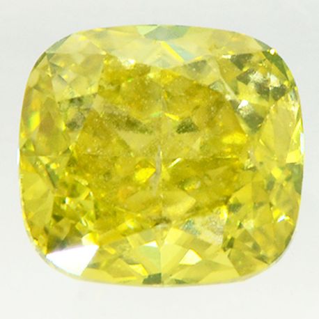 Cushion Diamond Fancy Yellow VS2 Certified 1.01 Carat