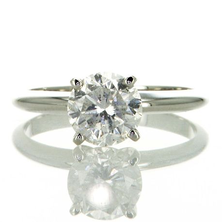 1.5 Carat Diamond Solitaire Engagement Ring D/SI2 Size 6