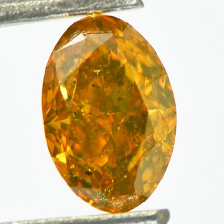 Oval Diamond Natural Orange Color 1.04 Carat VS2