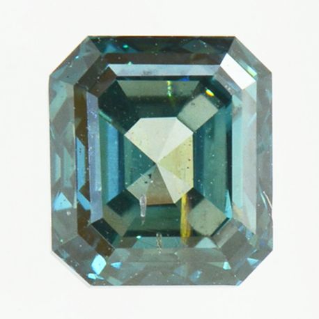 Emerald Cut Diamond Loose Fancy Blue Color Natural Enhanced 1.14 Carat VS2