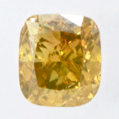 Cushion Diamond Fancy Orange Brown 0.39 Carat SI2 IGI Certificate