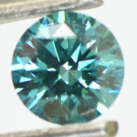Loose Round Diamond Fancy Blue 0.44 Carat VS1