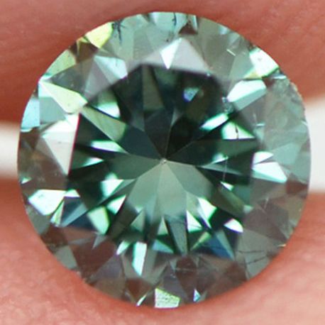 Round Diamond Blue Color Loose 0.45 Carat VS2