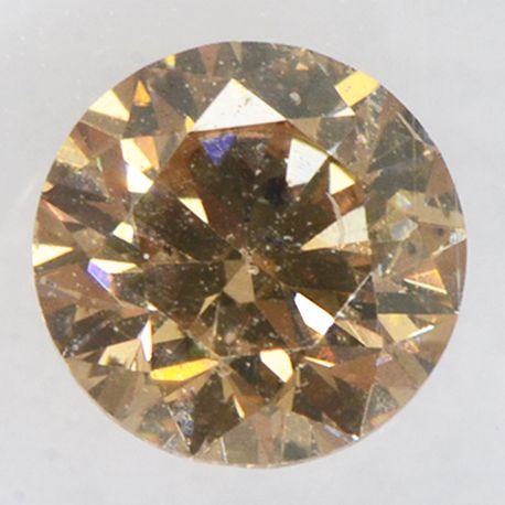 Round Diamond Natural Fancy Brown 0.46 Carat SI2 IGI Certificate