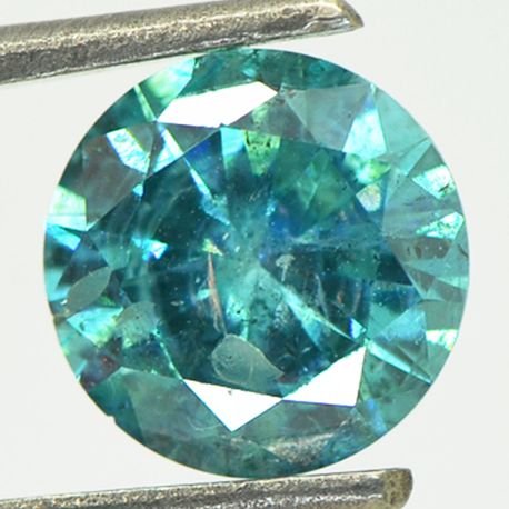 Round Diamond Fancy Turquoise Loose I1 1.71 Carat