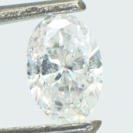 Oval Ct Diamond Certified 0.51 Carat D Color SI2