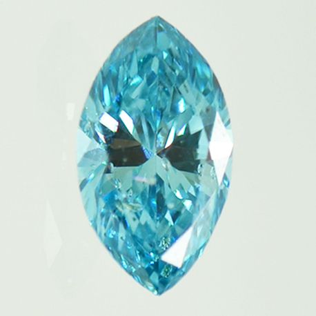 Marquise Cut Diamond Fancy Blue Color SI1 0.50 Carat