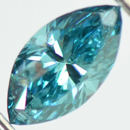 Marquise Diamond Fancy Blue Color Loose 0.44 Carat SI2