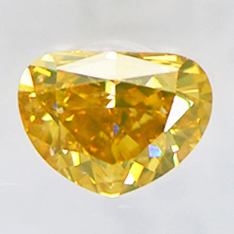 Heart Diamond Natural Fancy Brown Yellow 0.45 CT VS2 IGI Certified