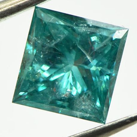 Loose Fancy Blue Princess Cut Real Diamond 1.55 Carat
