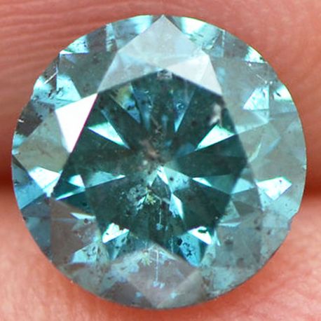 Loose Blue Diamond Fancy Color Round Cut SI2 Certify Natural Enhanced 1.51 Carat