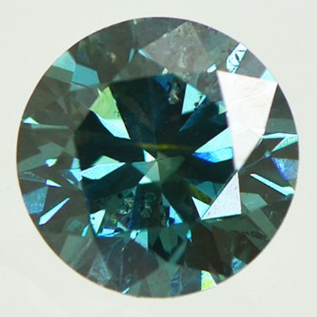 Round Cut Diamond Fancy Blue Color VS2 1.55 Carat