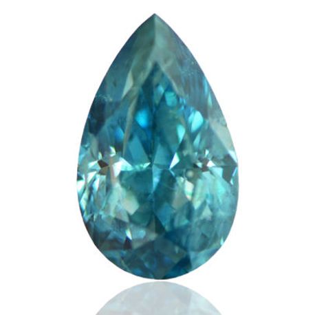 Fancy Blue Pear Shaped Diamond 3.02 Carat SI2