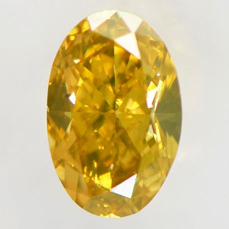 Oval Cut Diamond Fancy Brown Yellow 0.54 Carat VS2 IGI Certificate