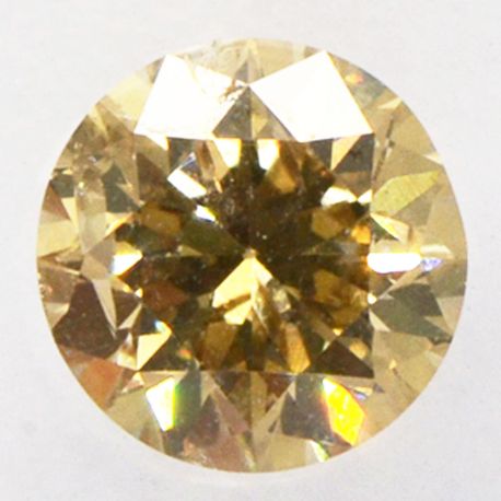0.53 Carat Round Diamond Natural Brown I1 IGI Certified
