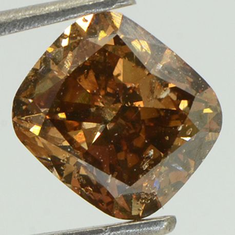 Cushion Diamond Fancy Brown Color 3.06 Carat SI1