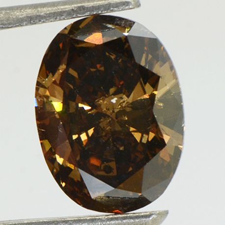 Oval Cut Diamond Fancy Brown 2.13 Carat SI1