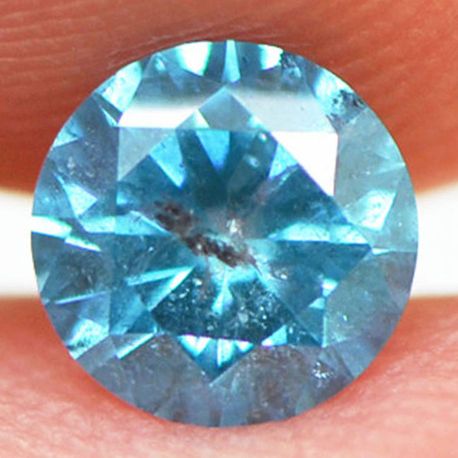 Round Diamond Loose Fancy Blue I1 0.53 Carat