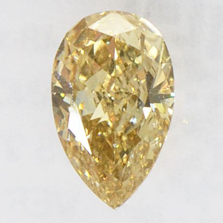 Pear Shape Diamond Fancy Yellowish Brown Color 0.72 Carat VS2 IGI Certificate