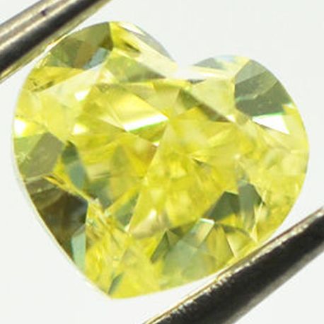 Heart Diamond Loose Fancy Yellow 1.02 Carat VS2