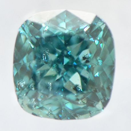 Cushion Shape Diamond Fancy Blue 0.52 Carat SI2 IGI Certificate