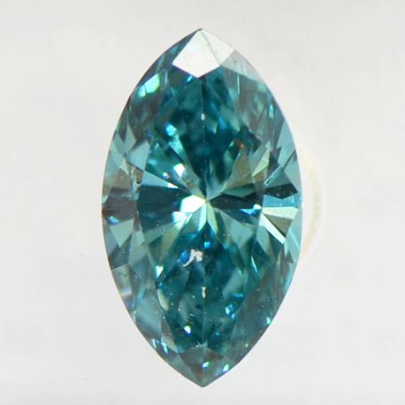 Loose Marquise Cut Diamond Fancy Blue 0.64 Carat SI2