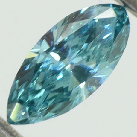 Marquise Diamond Fancy Blue Color 0.53 Carat VS2