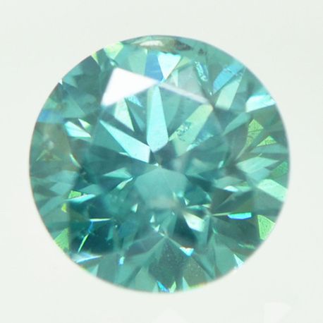 Round Diamond Fancy Turquoise 0.93 Carat SI1