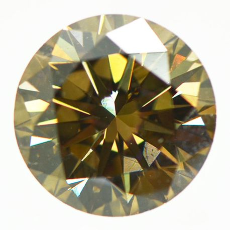 2.44 Carat Round Cut Diamond Fancy Brown Color VS1 