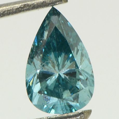 Pear Shape Diamond Fancy Blue Color 0.75 Carat VS2
