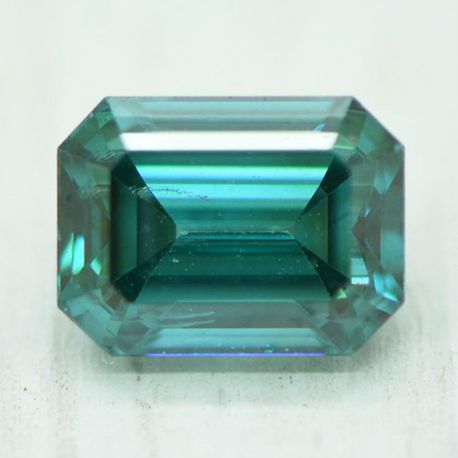 Emerald Diamond Fancy Blue Color 0.70 Carat VS2