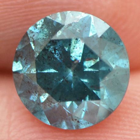 Round Diamond Loose Fancy Blue 2.17 Carat I1