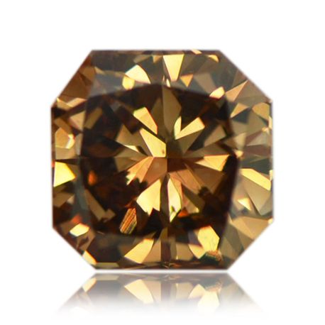 Loose Radiant Diamond Fancy Brown 2.19 Carat VS1