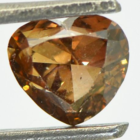 Loose Heart Diamond Fancy Brown 1.39 Carat VS2