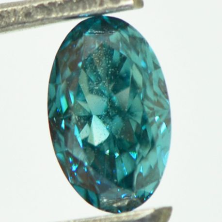 Oval Cut Diamond Fancy Blue Color 0.70 Carat VVS2