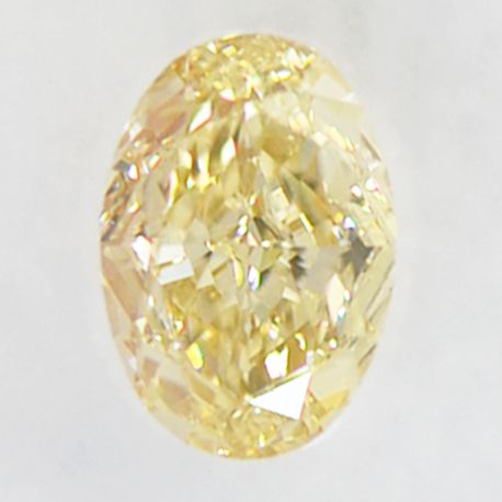 Oval Cut Diamond Natural Fancy Yellow Brown Color 0.57 Carat VS2 IGI Certificate