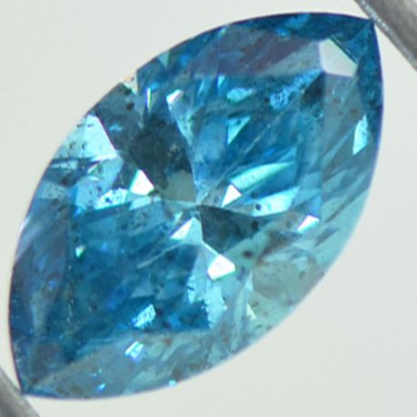 Loose Marquise Shape Diamond Fancy Blue 0.71 Carat SI1