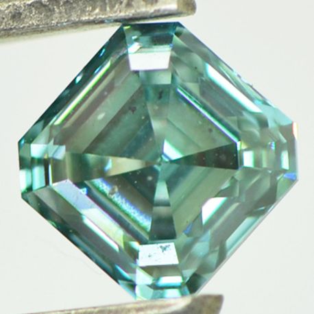 Asscher Cut Diamond Blue Color 1.02 Carat VS2