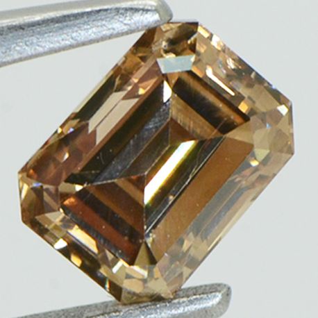 Emerald Cut Diamond Fancy Brown 1.16 Carat VVS1