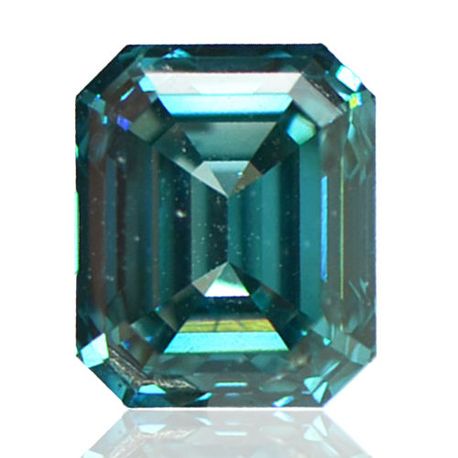 Emerald Cut Diamond Fancy Blue Color 1.01 Carat VS2